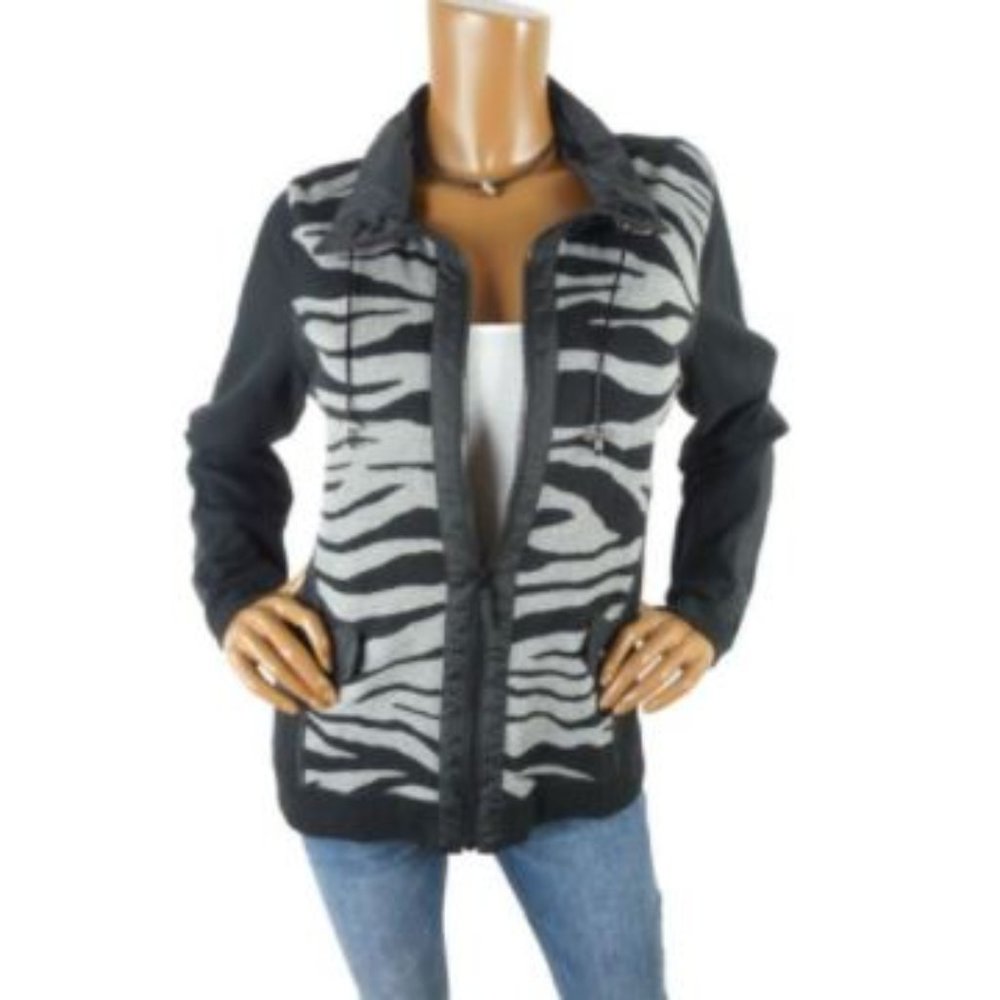CHICO'S Women's Top L Sz 2 Zenergy Zip Jacket - Picture 1 of 10